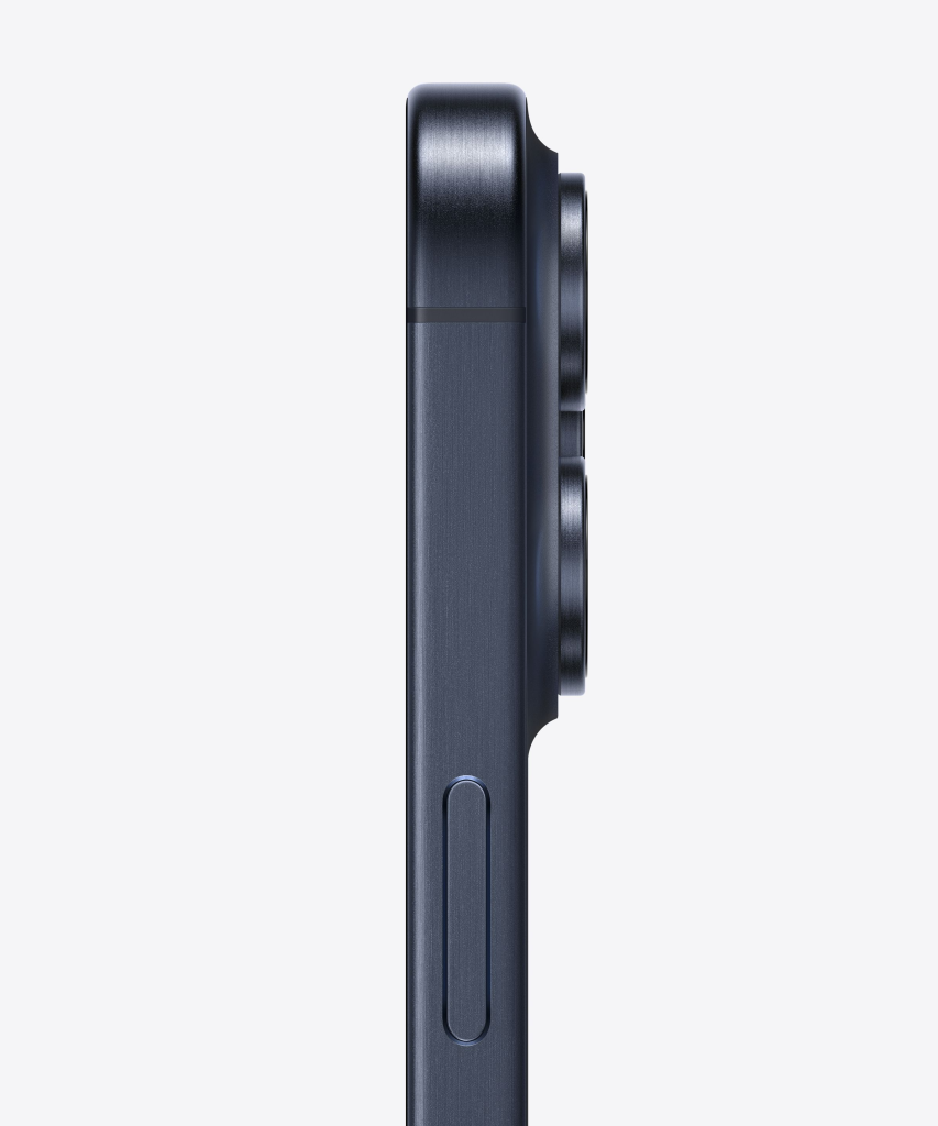 Apple iPhone 15 Pro Max Blue Titanium Side