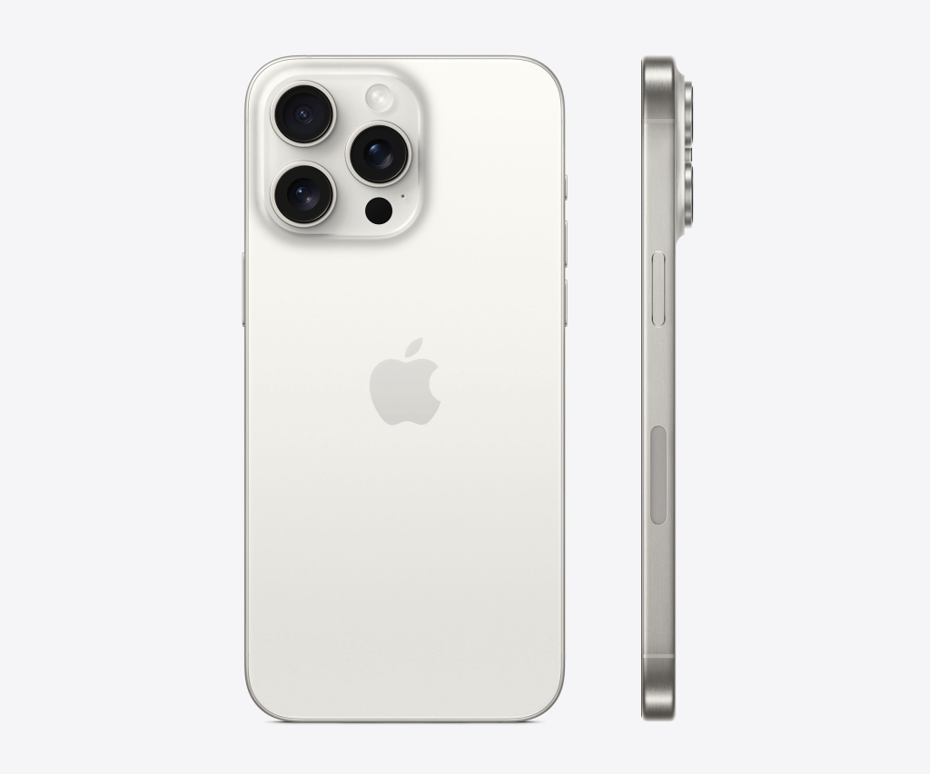 Apple iPhone 15 Pro Max White Titanium Back